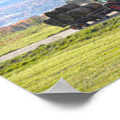 バーモント州のトラクターが運ぶ干し草の束 ポスター (角)