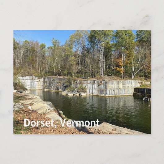 バーモント州のドーセット採石場 シーズンポストカード (正面)