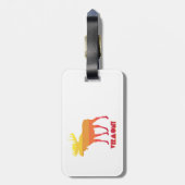 バーモント州のムース ラゲッジタグ (裏面縦)