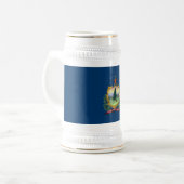 バーモント州の旗 ビールジョッキ (正面左)