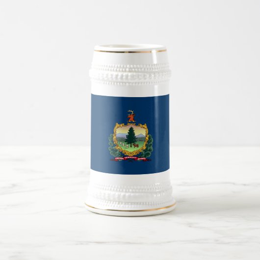 バーモント州の旗 ビールジョッキ (中央)