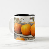 バーモント州アメリカカボチャ ツートーンマグカップ (正面左)