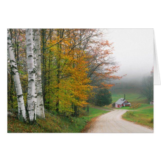 バーモント州アメリカサウスタウン近くのシュガーハウス (正面横)