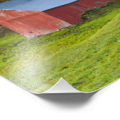 バーモント州ウッドストックにあるジェンネ農場。秋。 フォトプリント            (角)