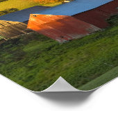 バーモント州ウッドストックにあるジェンネ農場。秋。2 ポスター (角)