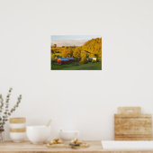 バーモント州ウッドストックにあるジェンネ農場。秋。2 ポスター (キッチン)