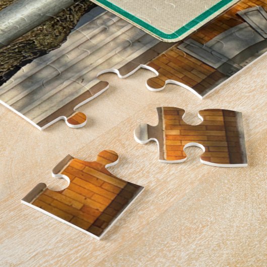 バーモント州ウッドストックの高速道路シンボルや象徴 ジグソーパズル (側面)