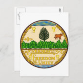 バーモント州シール ポストカード (正面/裏面)