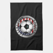 バーモント州ジェネレーションXアメリカンサッカー キッチンタオル (縦)