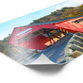 バーモント州タフツビルカバーブリッジ フォトプリント            (角)