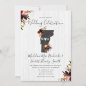 バーモント州デスティネーションウェディング招待状 招待状 (正面)