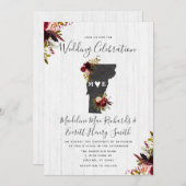 バーモント州デスティネーションウェディング招待状 招待状 (正面/裏面)