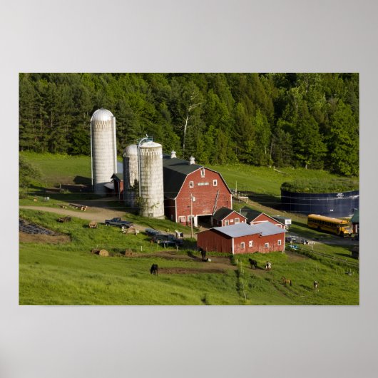 バーモント州バーネットセンターの農場。コネチカット州 ポスター (正面)