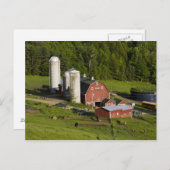 バーモント州バーネットセンターの農場。コネチカット州 ポストカード (正面/裏面)