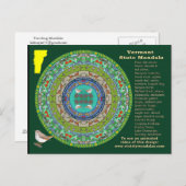 バーモント州マンダラポストカード ポストカード (正面/裏面)