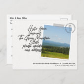 バーモント州先移動案内 インビテーションポストカード (正面/裏面)