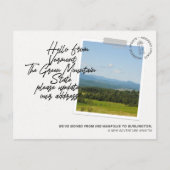 バーモント州先移動案内 インビテーションポストカード (正面)