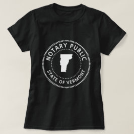 バーモント州公証人 ブラック Tシャツ