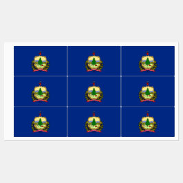 バーモント州旗のある愛国的なラベル州 ラベル