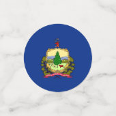 バーモント州旗を持つテーブル紙吹雪 コンフェッティ (スモール正面)