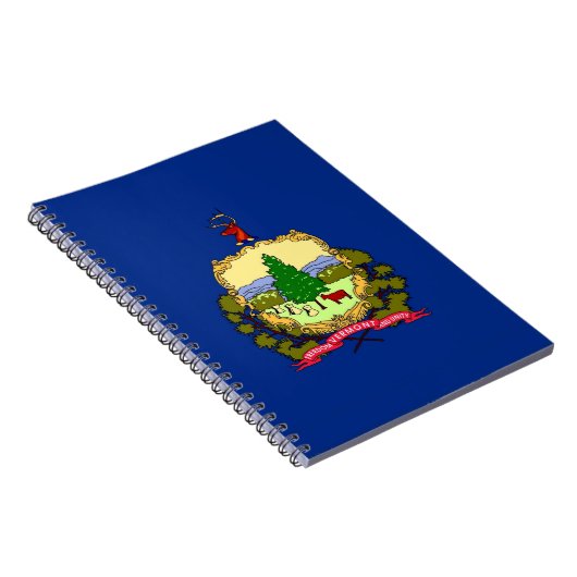 バーモント州旗を持つノート州 ノートブック (右側)
