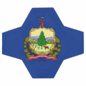 バーモント州旗を持つ愛国的なサッカーボール サッカーボール (フラット)