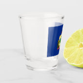 バーモント州旗を持つ愛国的なショットグラス ショットグラス (左)