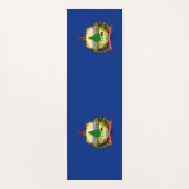 バーモント州旗を持つ愛国的なヨガマット ヨガマット (正面)