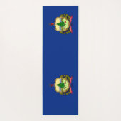 バーモント州旗を持つ愛国的なヨガマット ヨガマット (裏面)