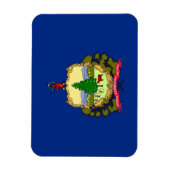 バーモント州旗を持つ愛国的な柔軟磁石 マグネット (縦)