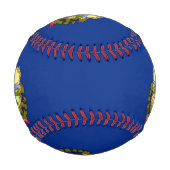 バーモント州旗を持つ愛国野球 野球ボール (正面)