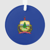 バーモント州旗デザインデコール オーナメント (裏面)