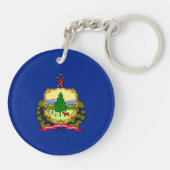 バーモント州旗デザイン キーホルダー (裏面)