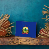 バーモント州旗デザイン フォトプラーク (側面)