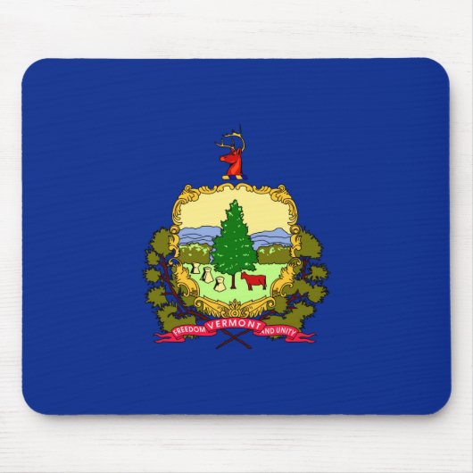 バーモント州旗デザイン マウスパッド (正面)
