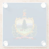 バーモント州旗 ガラスコースター (裏面)