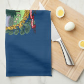 バーモント州旗 キッチンタオル (四つ折り)