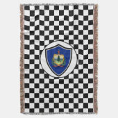 バーモント州旗 スローブランケット (正面縦)