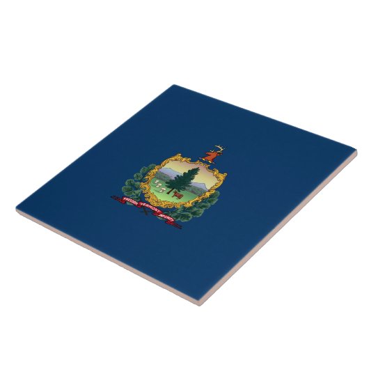 バーモント州旗 タイル (側面)