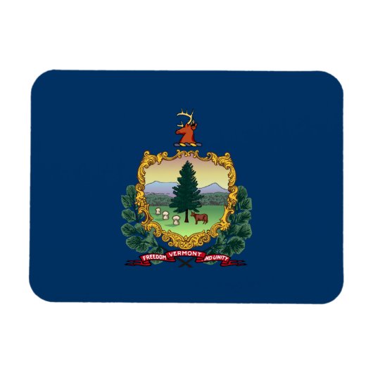 バーモント州旗 マグネット (横)