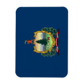 バーモント州旗 マグネット (縦)