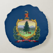 バーモント州旗 ラウンドクッション (裏面)