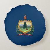 バーモント州旗(米国州) ラウンドクッション (裏面)