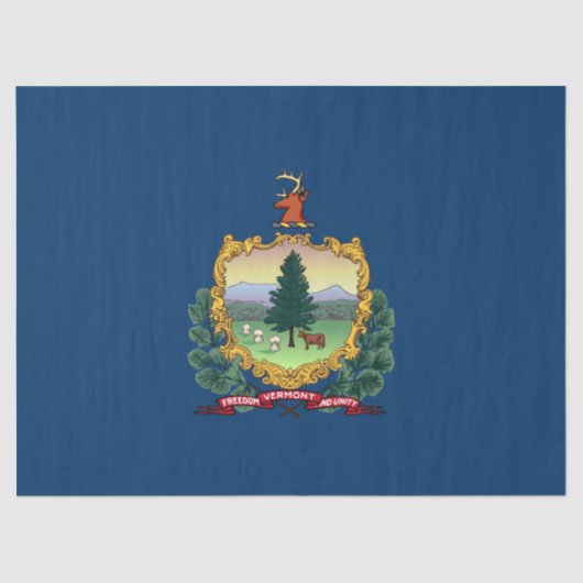 バーモント州旗 薄葉紙 (正面)