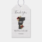 バーモント州素朴デスティネーションズ結婚サンキュー ギフトタグ (裏面)