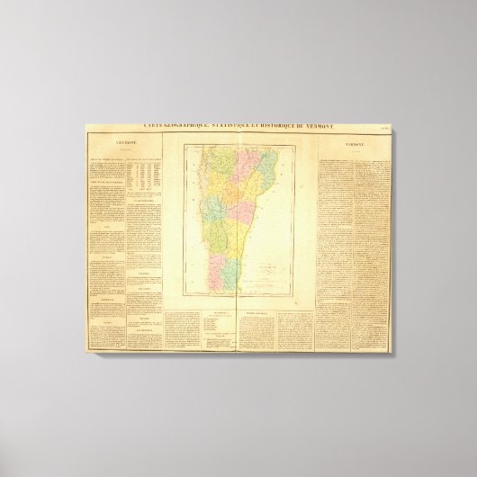 バーモント州 キャンバスプリント (正面)