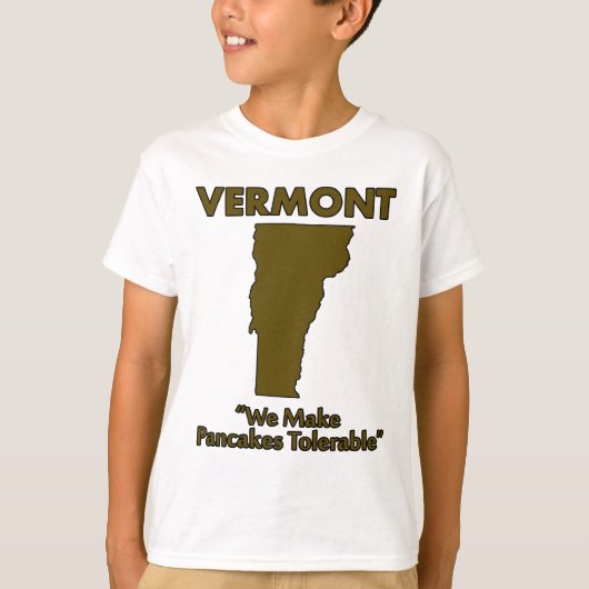 バーモント州 - パンケーキを堪能しよう Tシャツ (正面)