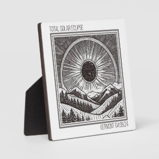 バーモント日食 フォトプラーク