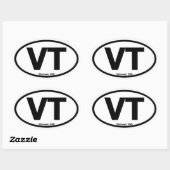 バーモント楕円ステッカー 楕円形シール (シート)