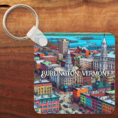 バーモント漫画ブックスタイルアート キーホルダー (正面)